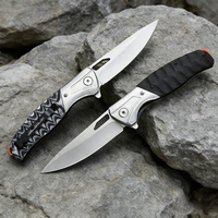 Couteau pliant de survie, de chasse et de camping en plein air OEM avec lame 5CR13MOV et manche G10