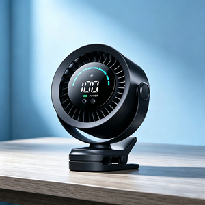 พัดลมระบายความร้อนส่วนตัวแบบพกพาขนาดเล็ก 2 in 1 แบบหนีบและตั้งโต๊ะ ชาร์จไฟได้ผ่าน USB สำหรับสำนักงาน โต๊ะทำงาน กลางแจ้ง ตั้งแคมป์ และการเดินทาง - Product Image 1