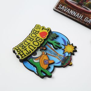 कस्टम संग्रहणीय स्मृति चिन्ह और उपहार चुंबकीय रेफ्रिजरेटर स्टिकर लकड़ी के फ्रिज के साथ लकड़ी के फ्रिज चुंबक - Product Image 2