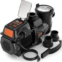 Pompe de piscine intelligente à vitesse variable haute efficacité Cleartide 1,5 HP, 110-120V Pompe de piscine enterrée/hors sol