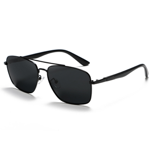 新款金属高品质奢华男士偏光驾驶太阳镜男士女士品牌设计师男士复古黑色飞行员UV400 - Product Image 5