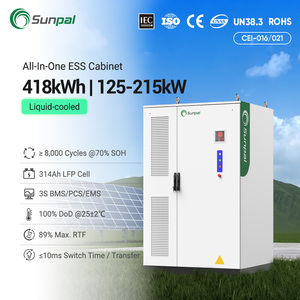 Gabinete ESS Todo en Uno Sunpal de <span class=keywords><strong>418</strong></span> kWh y 210 kW, Gabinete BESS para Exteriores con Refrigeración Líquida - Product Image 1