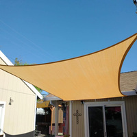 Voile d'ombrage rectangulaire en HDPE tissé, stabilisé aux UV, type KINT, avec un poids de 120 à 350 g/m², pour jardin, patio, utilisation en extérieur