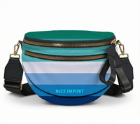 Sac à bandoulière léger pour femme (motif arc-en-ciel) avec fermeture éclair, idéal pour le quotidien