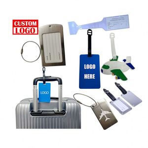 Étiquette à bagages en cuir véritable, rectangulaire, pour voyage, étiquettes à bagages nominatives, étiquette à bagages en aluminium, étiquette à bagages en aluminium, <span class=keywords><strong>Air</strong></span> <span class=keywords><strong>France</strong></span> - Product Image 1