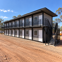 Maison modulaire à deux étages avec structure en acier Q235 pour projet de campement d'entrepreneurs Casa Prefabricada Para Campamentos
