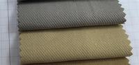 Tissu en coton sergé tissé unique, léger, doux pour la peau, respirant, pour chemises, vestes, pantalons, lignes épurées, style uni