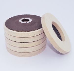 Disco per lucidare in feltro di lana da 125mm per smerigliatrice angolare per macinare pietra in metallo tampone per 115mm 4.5 pollici di finitura superficiale - Product Image 6