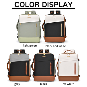 Sac à dos de grande capacité pour hommes avec multi-poches et extension à 180 degrés avec compartiment pour ordinateur indépendant - Product Image 5