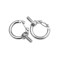 Écrous à œil ouvert en acier inoxydable 304 et acier au carbone, style JIS, crochets de levage avec loquets de sécurité pour suspension d'éclairage et équipement de rigging