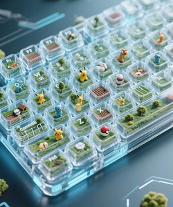 Keycap artisanal en résine imprimé en 3D Pokémon Jirachi, usinage CNC, pour clavier mécanique - Product Image 3