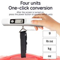 Balance numérique portable 50 kg (kg/lb) à double unité, auto-alimentée, précision 50g, pour bagages, valises et cuisine