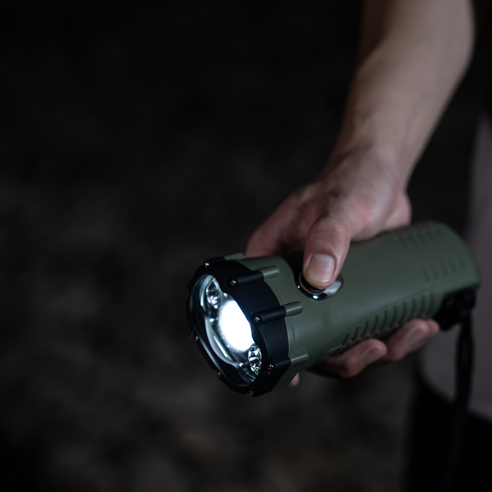 360Lm Hand Crank Led Emergency Light Electric Torch Work Light
