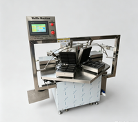 Machine à Gaufres Industrielle Commerciale pour Stroopwafels, Gaufres en Forme d'Ours, Mini Gaufres Roulées et Rouleaux d'Œufs