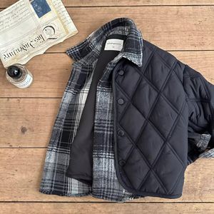 Child Star Circle Children's Quilted Jacket Thickening Long Sleeve Keep Warm Winter Outerwear Boys Girls Baseball Style - Product Image 2
