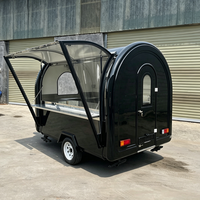Cuisine mobile sur mesure en fibre de verre 2,2 m/7,22 pi, remorquable, pour festivals en extérieur, avec éviers pour confiseries, certifiée CEE