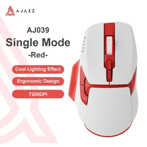 เมาส์เกมมิ่งไร้สาย Ajazz AJ039 RGB พร้อมปุ่ม 6 ปุ่ม, โหมดเชื่อมต่อ 3 รูปแบบ (แบบมีสาย), สำหรับคอมพิวเตอร์, แล็ปท็อป, เดสก์ท็อป, ดีไซน์ตามหลักสรีรศาสตร์ - Product Image 6