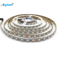 Couleur d'usine DC24V RGBCCT LED Strip Haute Densité 60LEDs 19.2W Tunable RGBWW LED Light Strip 5in1 5050 RGBCW Strip Light