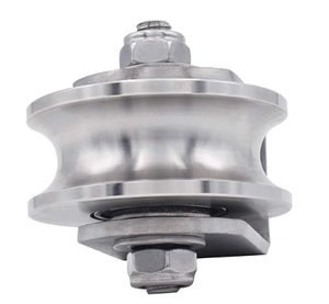 Schiebetür-Rad Lenkrolle Edelstahl 360 Grad Drehbares Rollenrad für Schiebetüren und Tore - Product Image 5