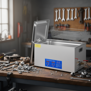Limpiador ultrasónico industrial de 22L con temporizador digital y calentador para herramientas de llave inglesa y equipos de desengrasado de piezas industriales - Product Image 2