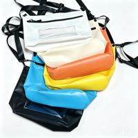 Pochette étanche à fermeture éclair en maille PVC épaissie 7,5 L, sac bandoulière étanche pour écran tactile, léger (0,25 kg) pour toutes les saisons