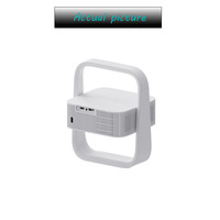Proyektor Pintar Android 13 A6 Putih Baru 1080p Mini Home Theater Portabel 3D Ready HIFI Stereo Speaker Internal 420 Lumens