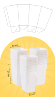 Vente en gros de boîtes de pop-corn en papier imprimées jetables écologiques boîtes d'emballage de qualité alimentaire fournitures de fête pour les chips à emporter