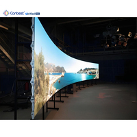 Canbest - Pantalla LED Ultrafina de 0,9 mm, 1,5 mm, 2,5 mm, Flexible, para Publicidad en Interiores, Panel de Pantalla LED Curvo Personalizado para Video Wall