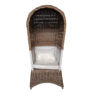Silla de Playa Moderna de Ratán Kubu Gris para Uso en Exteriores en Apartamentos y Hoteles - Product Image 3