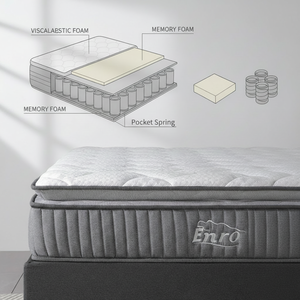 Matelas pour Hôtel Simple <span class=keywords><strong>Double</strong></span> King Size, Latex et Mousse à Ressorts Ensachés, Roulé Compressé en Boîte - Product Image 4