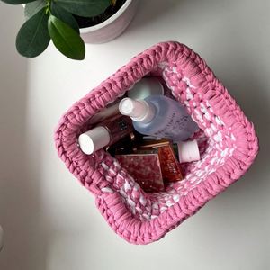 Bolsa de Maquillaje de Ganchillo Hecha a Mano, Ecológica y Personalizada, para Organizador, Plegable, Ligera, Bolsas de Cosméticos de Viaje para Mujer - Product Image 3