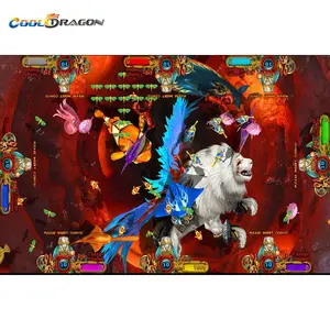 Thunder Dragon Ocean King 3 Tiger Lion Strike Fisch jagd Spiel Arcade 8 Spieler Angel maschine