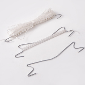 Ganchos para plántulas, ganchos automáticos para sujeción de plántulas de tomate, pepino, pimiento y plantas trepadoras, acero galvanizado en caliente - Product Image 1