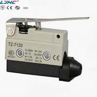 Interrupteur de fin de course professionnel TZ-7120 certifié CE, micro-interrupteur industriel 10A 250VAC avec contacts en argent pour l'automatisation