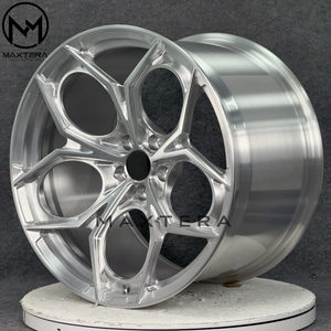 Maxtera <span class=keywords><strong>ล้อ</strong></span>แม็กแบบฟอร์จตามสั่งสี<span class=keywords><strong>เงิน</strong></span> P111SC สไตล์ M5 M4 M3รถปอร์เช่911รถ - Product Image 3