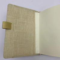 Broderie de fleurs Couverture en coton et lin Cahier d'étudiant Logo personnalisé Couverture Broderie Design Bloc-notes