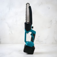 Scie à chaîne électrique sans fil 20V personnalisée en usine, avec batterie au lithium, moteur sans balais, légère, pour le bricolage du bois