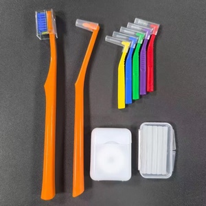 2024 nouveauté orthodontie Portable 9 pièces Kits dentaires usage domestique brosse à <span class=keywords><strong>dents</strong></span> orthodontique avec <span class=keywords><strong>gomme</strong></span> à taches dentaires - Product Image 5