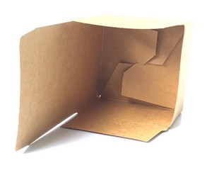 Cartone ondulato scatole regalo Kraft marrone vuoto con coperchio per calze e pelliccia goffrato e opaco laminato - Product Image 2