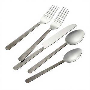 DI Model Supply Cutlery Set Reusable High Quality Stainless Steel Silverware Set <b>Picnic</b> Camping Travels Flatware Set Washable - Product Image 1