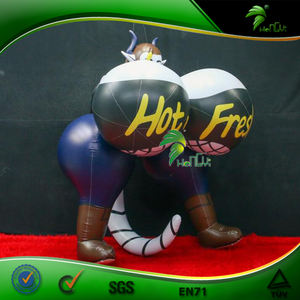 Figurine gonflable en PVC Dark Lady avec de gros seins, ballon gonflable - Product Image 3