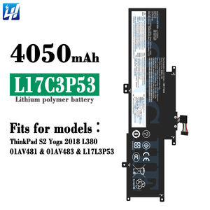 联想ThinkPad瑜伽L380 L390正品笔记本电脑电池L17C3P53 L17L3P53 SB10K97627 01AV481 01AV483 041AV481 5B10W13885 - Product Image 2