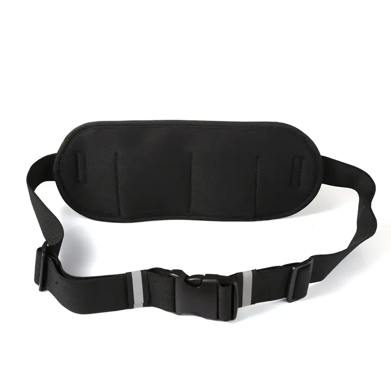 Ceinture de course à pied résistante à l'eau sac banane avec bande réglable pochette de ceinture d'entraînement de fitness à rebond ultra légère et mince