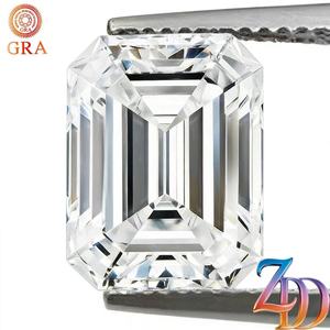 Moissanite Emerald Cut D Color VVS Loose Stone For Jewelry Making GRA Certified - Product Image 1