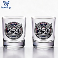 Verre à whisky vintage épais réutilisable de 300 ml, verre à whisky personnalisé avec logo, tasse gravée au laser