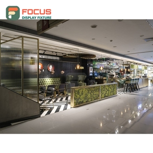 เคาน์เตอร์บริการคาเฟ่ความจุสูง แผงกระจกนิรภัย ฝาปิดแก้ว โซนเครื่องปรุง เคาน์เตอร์ชำระเงินคาเฟ่ - Product Image 4