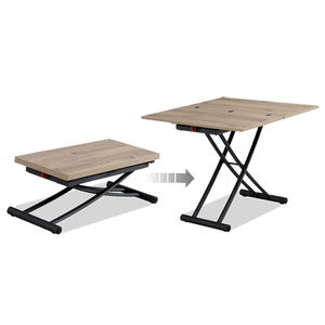 Prodotti per la Casa Intelligente, <span class=keywords><strong>Tavolo</strong></span> Pieghevole in <span class=keywords><strong>Legno</strong></span> con Telaio in Metallo Grigio <span class=keywords><strong>Noce</strong></span> per Case Prefabbricate - Product Image 3