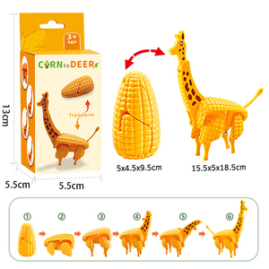 Mais-Verwandlungs-Giraffe: Kreatives Puzzle-Spielzeug zum Umwandeln von Gemüse in Tierfiguren für Kinder - Product Image 5