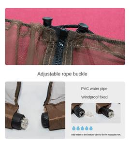 <span class=keywords><strong>Parapluie</strong></span> de jardin Tente suspendue Couverture d'été Mesh Production de King Double Bed Canopy Dome Round Mosquito Net for Outdoor - Product Image 4