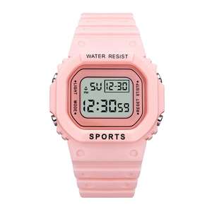 Reloj Deportivo Digital Cuadrado Verde Unisex de Lujo con Función Multifunción Luminosa e Impermeable, Incluye Alarma - Product Image 1